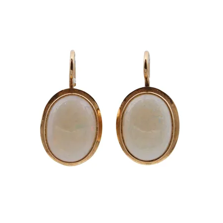 Opaalikorvakorut, korkeus 20mm, 585br, Paino: 2,7 g