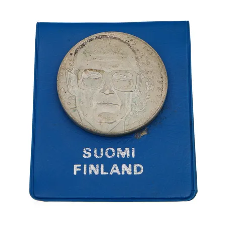 Juhlaraha, Urho Kekkonen 1975, nimellisarvo 10 mk, 500, Paino: 23,6 g