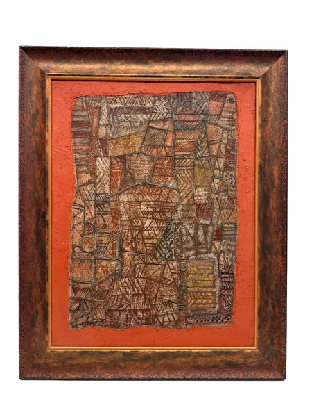 Taulu, öljyväri kankaalle, Aztec Composition, 50cm x 60cm, signeerattu Max Papart. Ei lähetetä