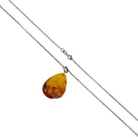 Kivikaulakoru, pituus 49,5cm, riipuksen korkeus 42mm, 925br, Paino: 6,5 g