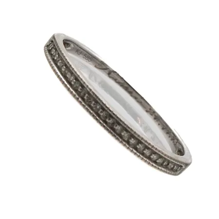 Timanttisormus 23xn.0.005ct, koko 16, kaiverrettu, 585 valkokultaa, Paino: 1,1 g