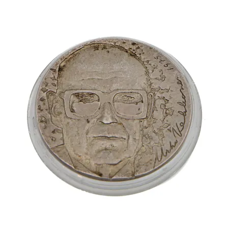 Juhlaraha, Urho Kekkonen 1975, nimellisarvo 10 mk, 500,  Paino: 23,9 g