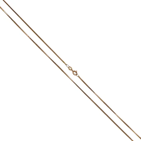 Venetsia-kaulaketju, pituus 50,5cm, leveys 1mm, 585,  Paino: 4,1 g