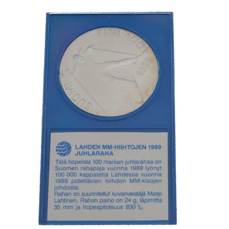 Juhlaraha, Lahden MM-Hiihto 1989, 830, Paino: 24 g