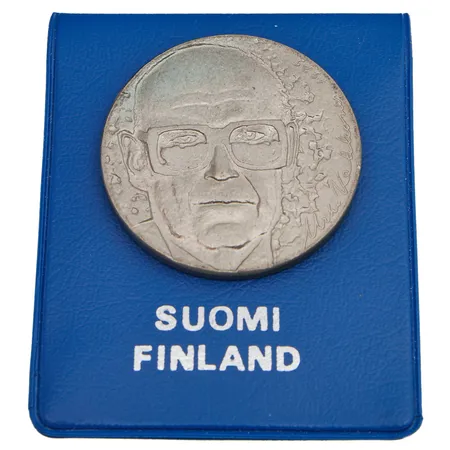 Juhlaraha, Urho Kekkonen 1975, nimellisarvo 10 mk, 500,  Paino: 23,4 g