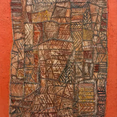 Taulu, öljyväri kankaalle, Aztec Composition, 50cm x 60cm, signeerattu Max Papart. Paino: 0 g Ei lähetetä