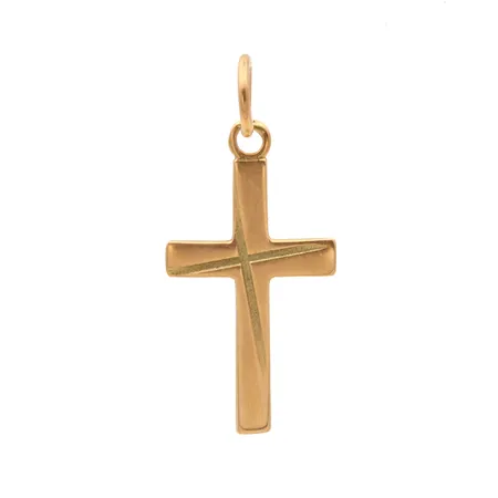 Risti-riipus, korkeus 26mm, 585, Paino: 0,7 g
