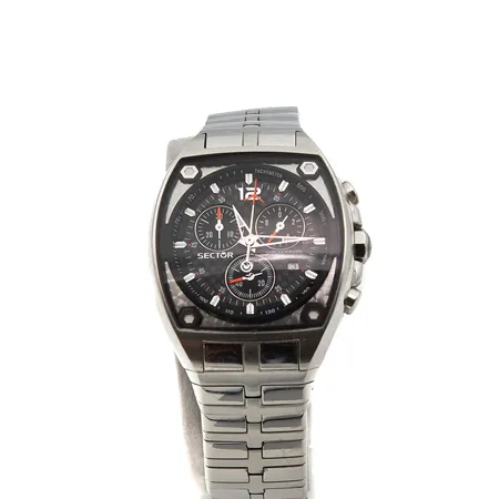 Teräsrannekello Sector Chronograph quartz, taulun Ø 41mm, hihnan pituus 220mm,