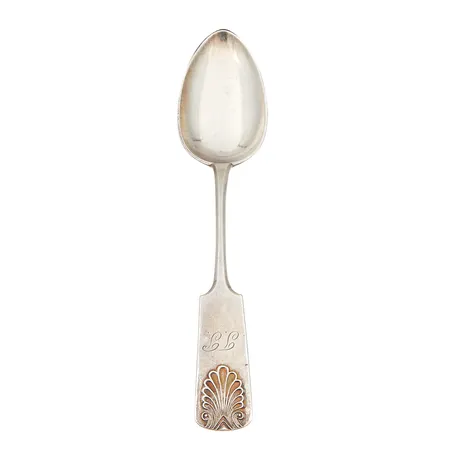 Otinlusikka, Musla, pituus 205mm, kaiverrettu, 813,  Paino: 57,7 g