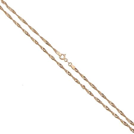 Singapore-kaulaketju, pituus 42cm, 585, Paino: 6,3 g