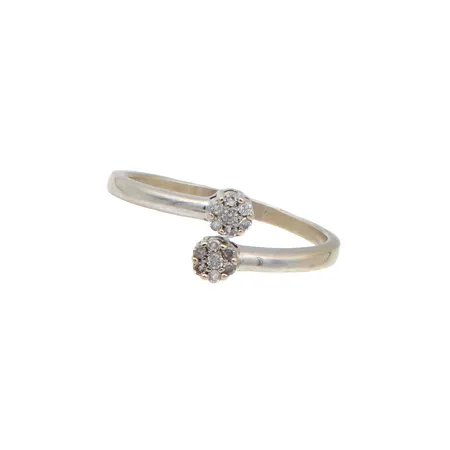Timanttisormus 14xn.0.005ct, koko 16, 585br valkokulta, Paino: 2,3 g