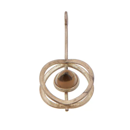 Savukvartsiiriipus, Kupittaan Kulta, design Elis Kauppi, korkeus 48mm, ajan mukaista kulumaa, 813br, Paino: 3,8 g