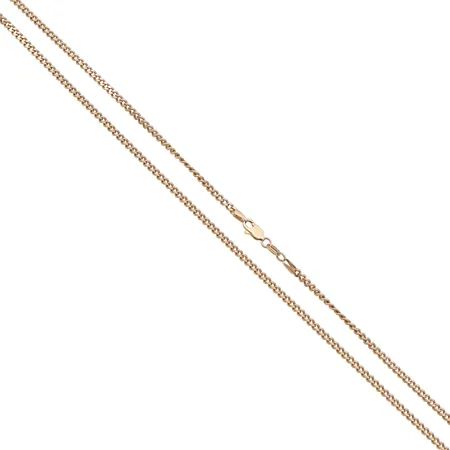 Panssarikaulaketju, pituus 55,5cm, leveys 2mm, 585, Paino: 9,4 g