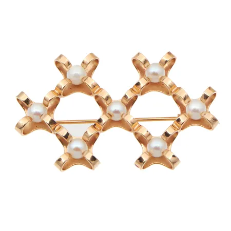 Helmirintaneula, leveys 44mm, 585br,  Paino: 6,7 g