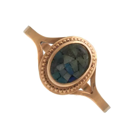 Kivisormus, koko 19¾, 585br, Paino: 1,1 g