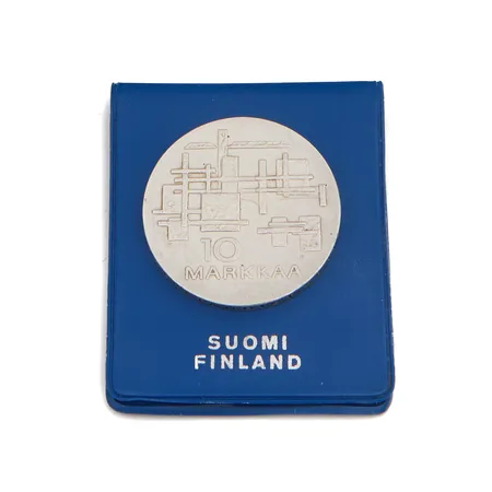 Juhlaraha, 10 markkaa, Itsenäinen Suomi 50 vuotta 1917 -1967, Suomi, 900,  Paino: 24,1 g