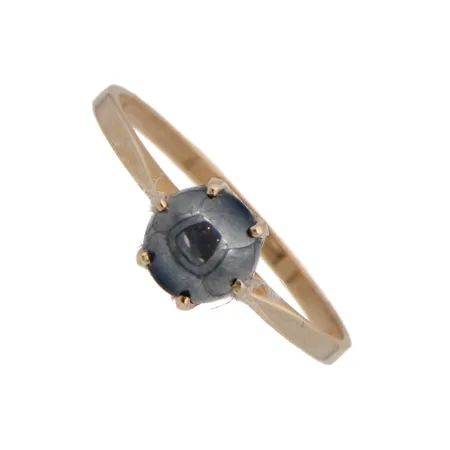 Hematiittisormus, koko 17½, 585br,  Paino: 1,7 g