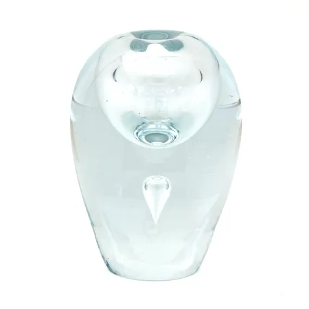 Taidelasiesine "Kyynel" Iittala, signeeraus Timo Sarpaneva Iittala-55, korkeus 14cm