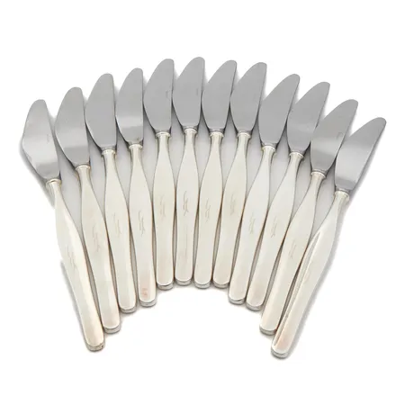 12 ruokaveistä, Tapio, kaiverrettu, pituus 192mm, 916br, Paino: 547 g