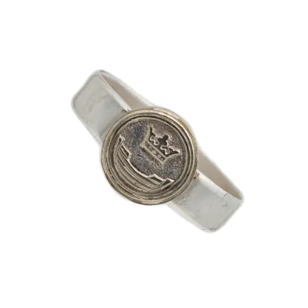 Kuvioitu sormus, koko 18, 925, Paino: 3,2 g