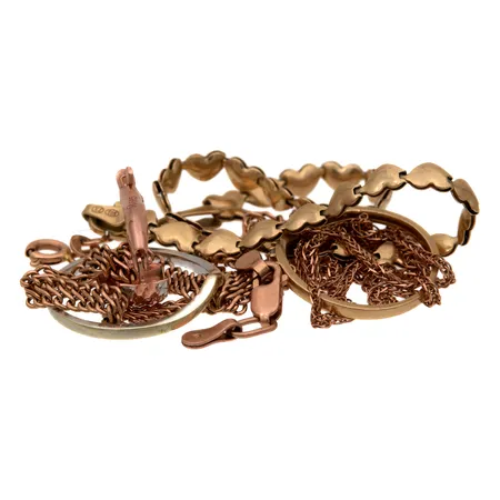 Viallisia kultakoruja, 585br,  Paino: 10,2 g