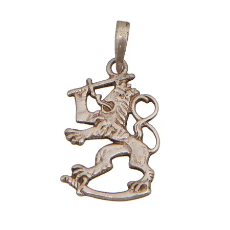 Suomileijona-riipus, korkeus 38mm, 925, Paino: 2,8 g