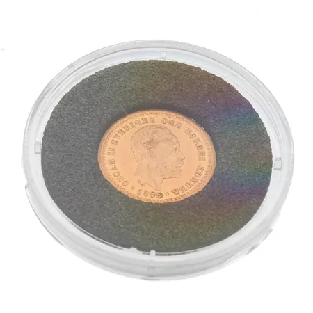 Kultaraha 5 Kruunua, Oscar II 1899, 900, Paino: 2,2 g