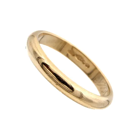 Sileä sormus, koko 16½, kaiverrettu, 585, Paino: 2,6 g