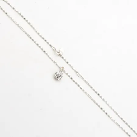 Kivikaulakoru, ketjun pituus 42/45cm, Kultajousi Oy, 925br, Paino: 3 g