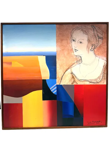 Taulu, öljyväri kankaalle, Hommage a Lucas Cranagh, signeerattu Max Papart, koko 100X100cm.  Paino: 0 g Ei lähetetä