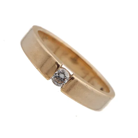 Timanttisormus 1xn.0.11ct, koko 17, 750br,  Paino: 5 g