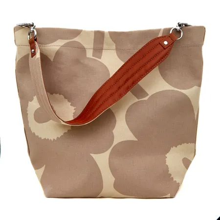 Laukku Marimekko Kuunsäde Unikko Bag Beige