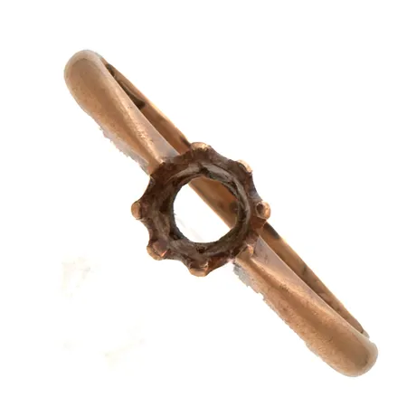 Sormuksen runko, kaiverrettu, koko 17, 750, Paino: 1,8 g