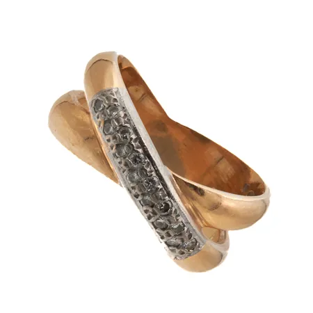 Timanttisormus 14xn.0.005ct, koko 16¾, 750br,  Paino: 7 g