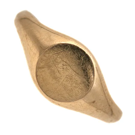 Kantasormus, koko 18¼, 585,  Paino: 1,5 g