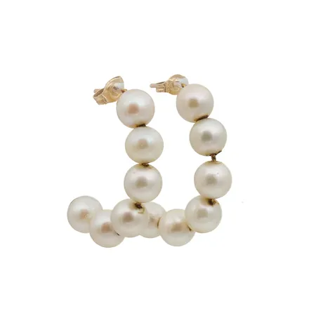 Helmikorvakorut, helmen Ø 6,4mm, korkeus 28mm, 750br,  Paino: 5,8 g