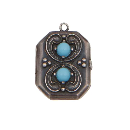 Viallinen kivimedaljonki, korkeus 23mm, 813br,  Paino: 6,2 g