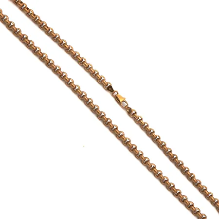 Papukaulaketju, pituus 44cm, leveys 5mm, 585, Paino: 13,4 g