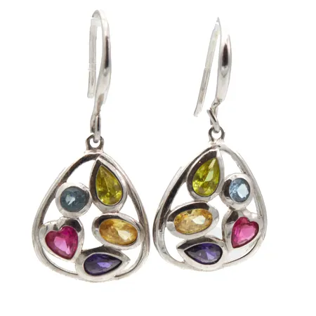 Kivikorvakorut, korkeus 29nn, Kultajousi Oy, 925br, Paino: 3,9 g