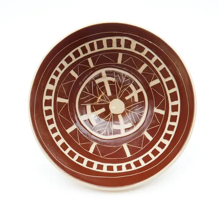 Kulho, Siena, Arabia, Raija Uosikkinen, korkeus 8,5cm, Ø 19,5cm, ruskea, pientä käytön jälkeä.   Paino: 0 g