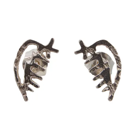 Korvakorut, mitat 13x7mm, 925,  Paino: 1,1 g