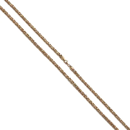 Kuningaskaulaketju, pituus 69cm, leveys 3mm, 585, Paino: 19,2 g