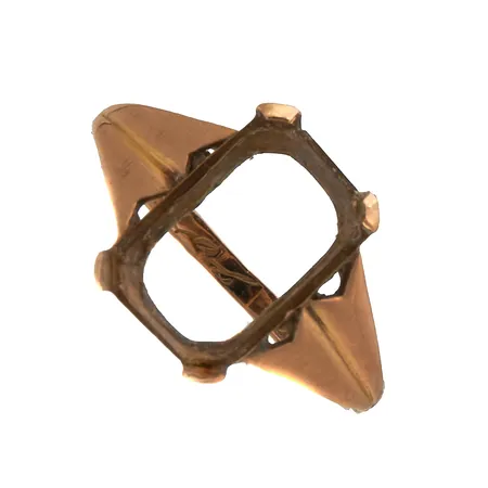 Sormuksen runko, kaiverrettu, koko 17, 585, Paino: 1,9 g