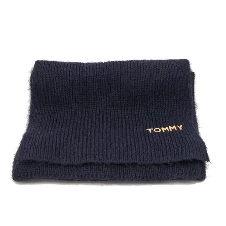 Kaulahuivi, Tommy Hilfiger, mitat 29x190cm, tummansininen