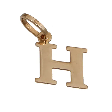 Kirjainriipus, korkeus 14mm, 585,  Paino: 0,2 g