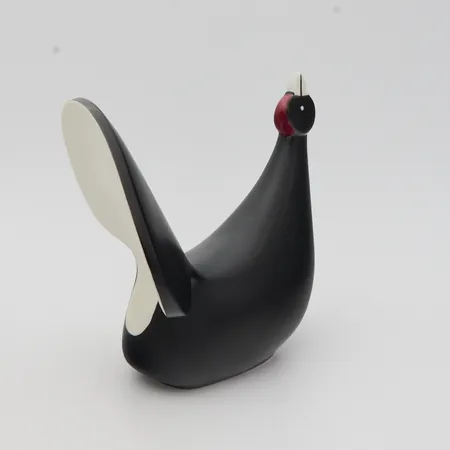 Eläinfiguuri, Metso, Arabia, signeeraus "Lillemor", design Lillemor Mannerheim, korkeus 21cm, 