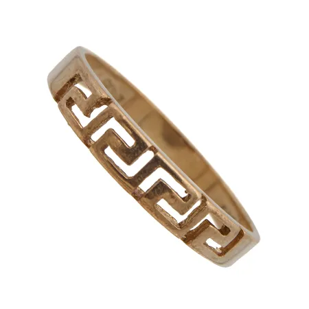 Kuvioitu sormus, koko 17, 585,  Paino: 1,8 g