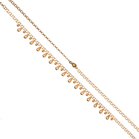 Juhlabismarck-kaulaketju, pituus 42,5cm, 585,  Paino: 3,4 g