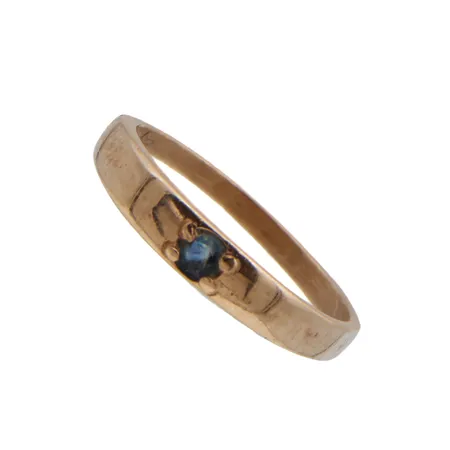 Kivikastesormus, 585br,  Paino: 0,4 g