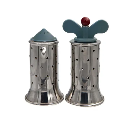 Pippuri- ja suolasirotin, Alessi, malli 9098, korkeudet 120-140mm